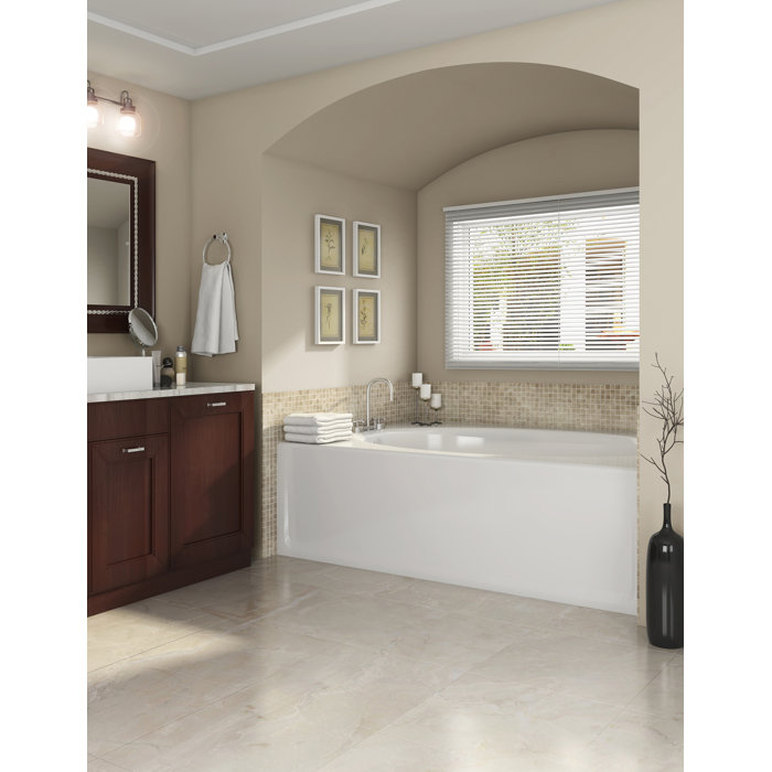 JACUZZI® Signature® 60'' x 42'' Alcove/Tile In Soaking Acrylic Bathtub & Reviews Wayfair